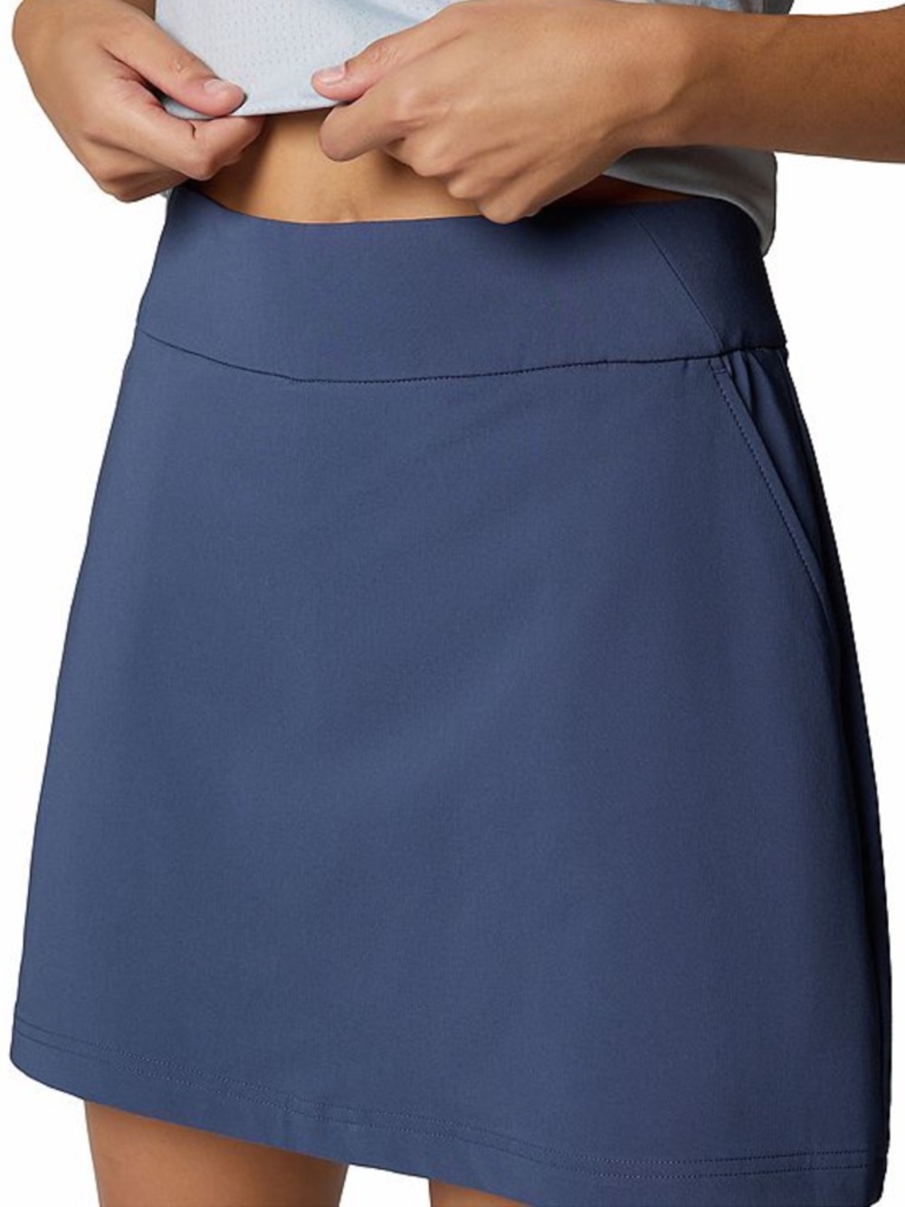 COLUMBIA All Seasons Skort Skirt Shorts Nocturnal Navy Blue L Large $50 EUC KL